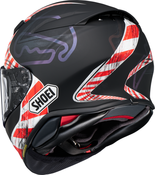 Casca integrala SHOEI NXR2 KNEE DOWN TC-5 Negru/Rosu/Alb Mat XXL-10