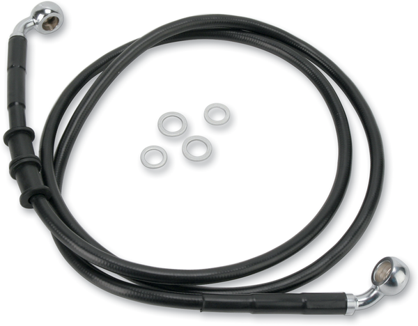 Extended Length Black Vinyl Brake Line Kit Black Oversize [+152 mm (6'')], 1, nordicamoto.ro