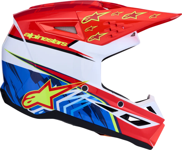 Casca Alpinestars Sm3 Falcon Rosu/Alb/Albastru XS, 3, nordicamoto.ro