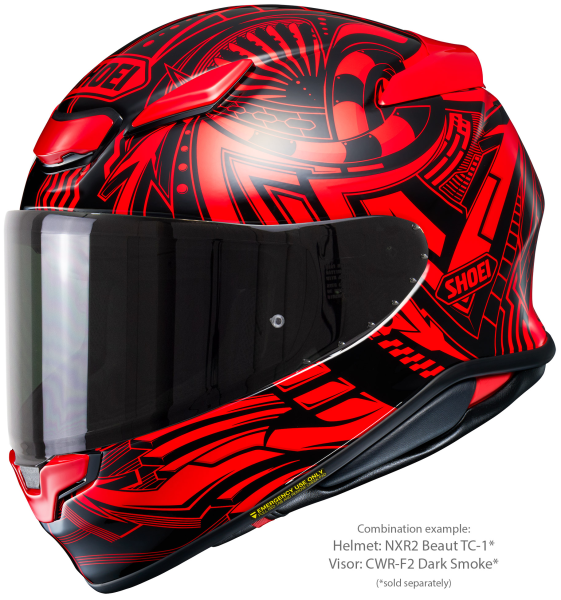 Casca integrala SHOEI NXR2 BEAUT TC-1 Negru/Rosu/Alb XXL-7