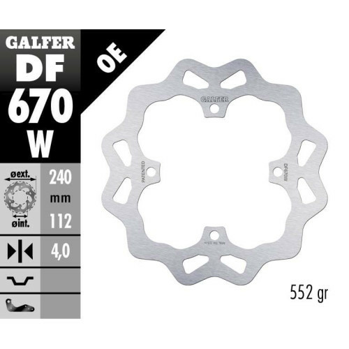 Disc frana spate Sherco SX 2.5 F/SE 2.5 Fixed