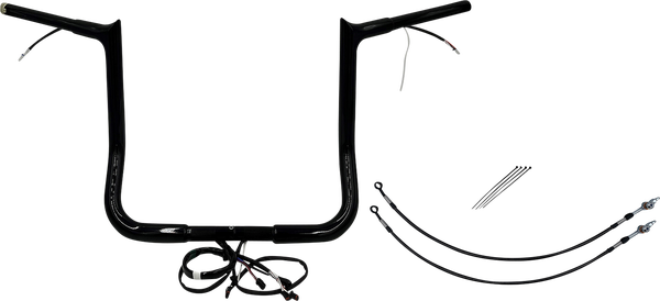 Plug & Play Ez Install 1-1/4(r) Pointed Top Handlebar Kit Black, 2, nordicamoto.ro