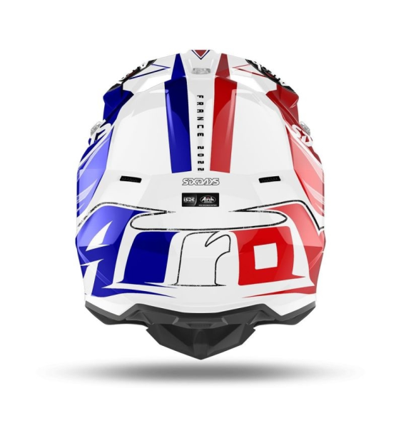 Casca Airoh Wraap Six Days 2022 France Gloss-0