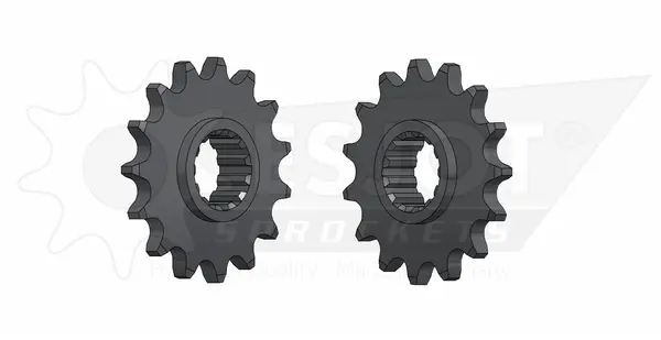 Pinion standard față 525, culoare naturală, 1, nordicamoto.ro