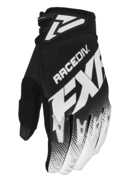 Manusi FXR Factory Ride Adjustable MX Glove Black/White-0