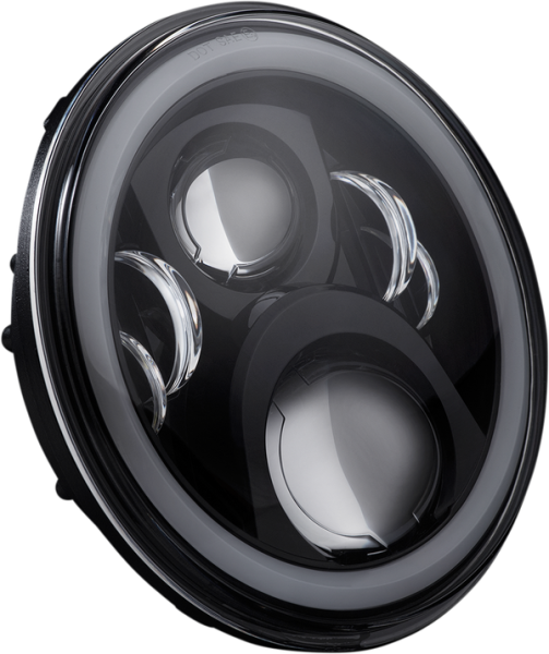 7(r) Halo Headlamp With Touring Adapter Black, 2, nordicamoto.ro