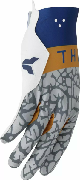 THOR Sportmode Bravo Gloves White, Gray, Blue -6