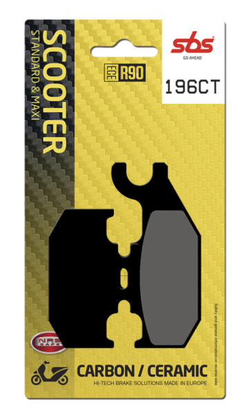 Ct Scooter Carbon Tech Organic Brake Pads, 2, nordicamoto.ro
