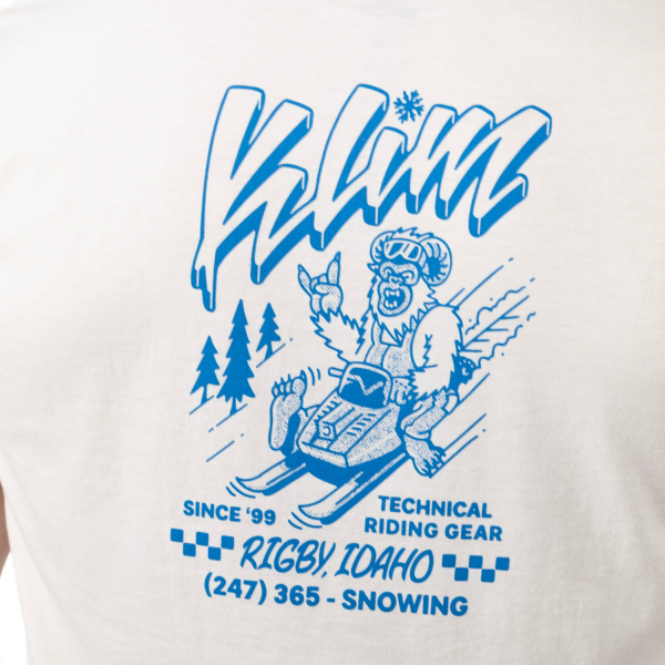 Tricou Klim Powabunga Tri-blend Black - Ice Blue-3