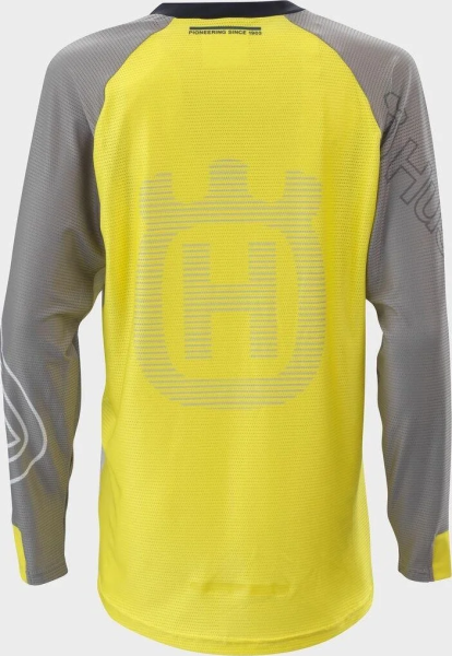 Tricou Copii Husqvarna Railed Grey/White-2