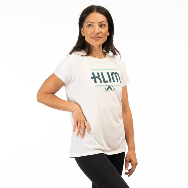 Tricou Dama Klim Kute Corp SS T Heathered Teal - Beach Glass-1
