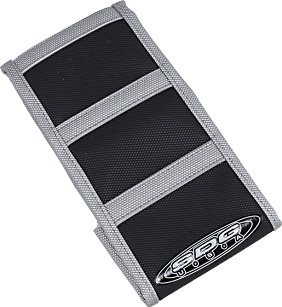6-rib Gripper Seat Cover Black, Gray, 1, nordicamoto.ro