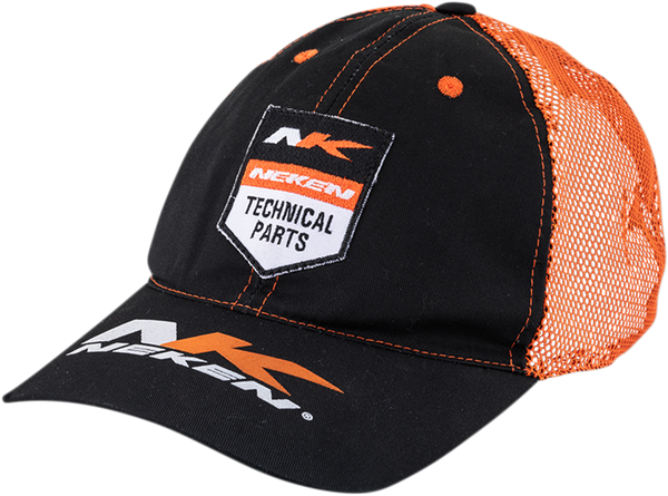 Brand Trucker Hat Black, Orange