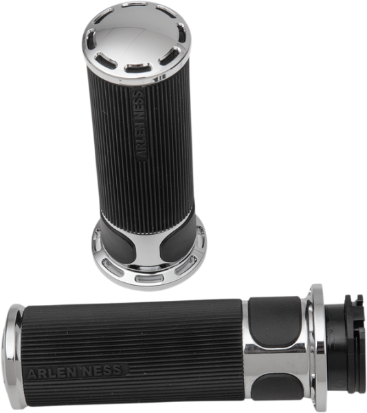 Fusion Slot Track Grips Black, 2, nordicamoto.ro