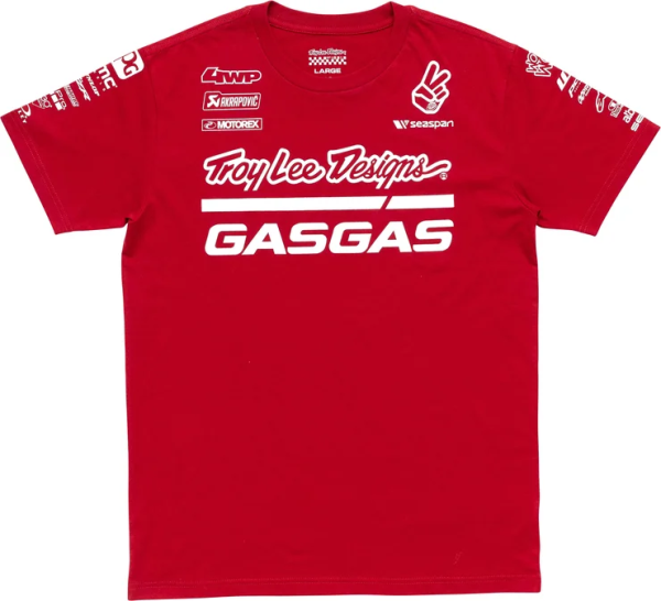 Tricou Troy Lee Designs GASGAS Team – Roșu închis, 1, nordicamoto.ro