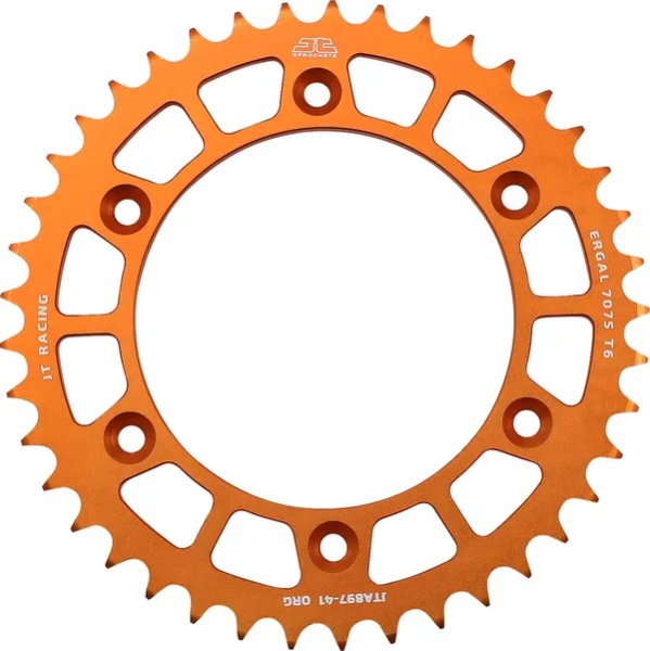 JT SPROCKETS Racelite Aluminum Rear Sprocket Orange 