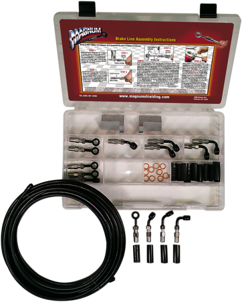Byo® Build-your-own Dot Brake Line Basic Builder Kit Black, 1, nordicamoto.ro