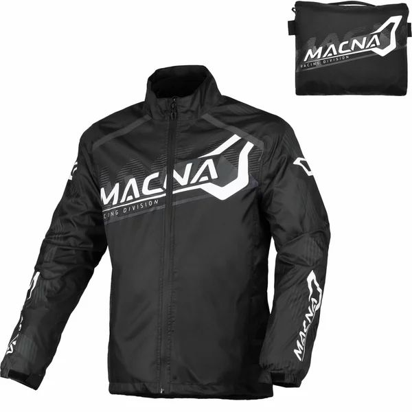 Geaca de ploaie MACNA RAINOSSI M Negru/Alb, 6, nordicamoto.ro