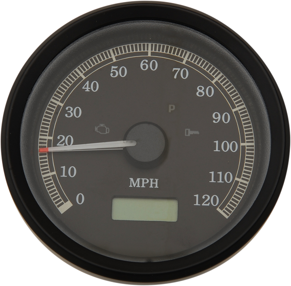 3-3/8(r) Programmable Electronic Speedometer Black, 1, nordicamoto.ro
