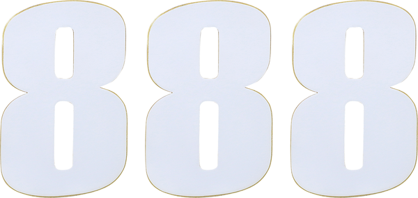 Vinyl Race Numbers White, 1, nordicamoto.ro