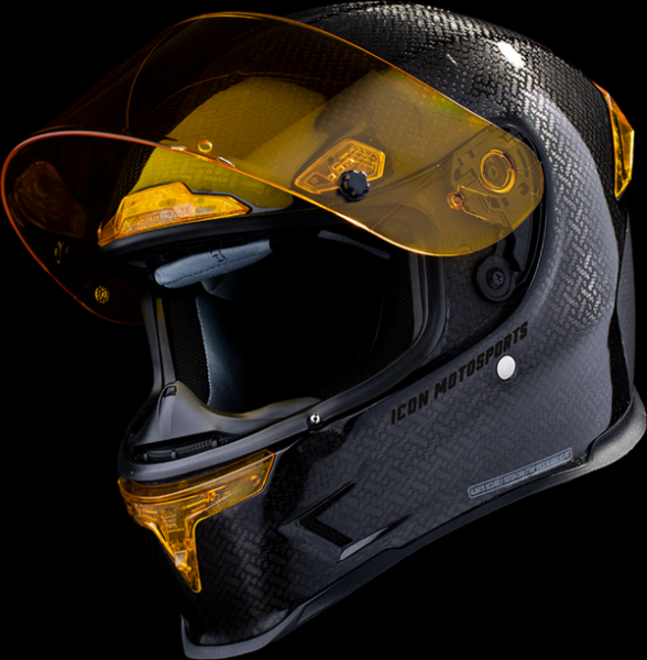 ICON Airframe Pro Carbon 4tress Helmet Yellow -5