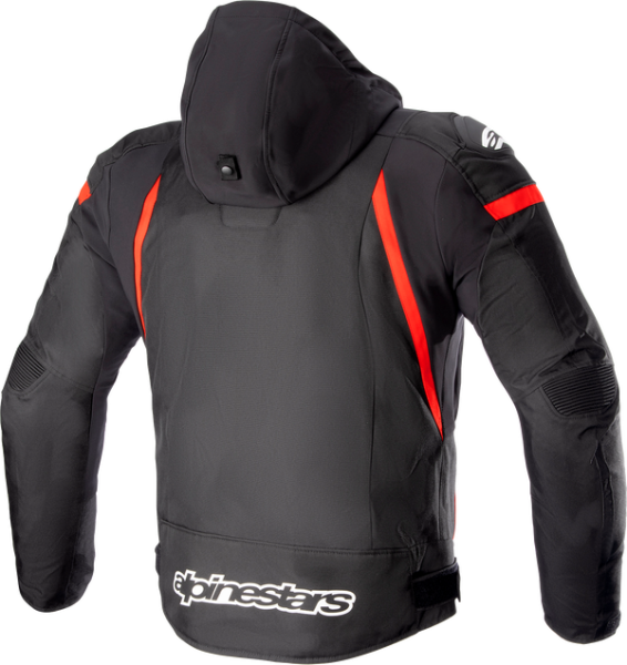 Zaca Waterproof Jacket Black, Red, White -3