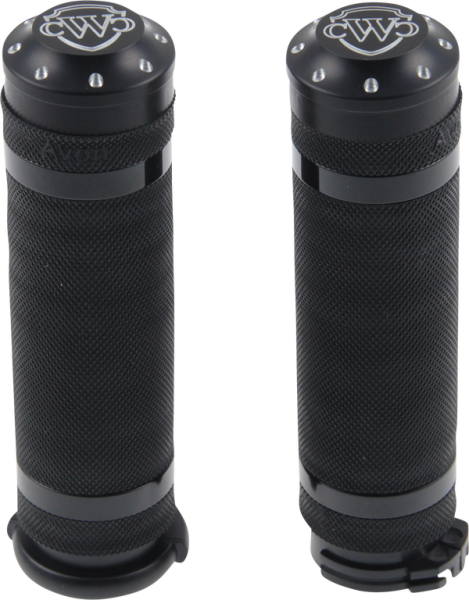 Hand Grips Black, Powder-coated, 2, nordicamoto.ro
