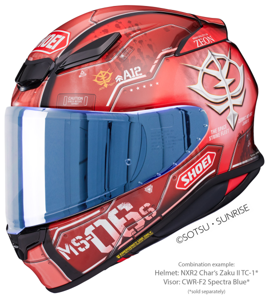 Casca integrala SHOEI NXR2 CHAR`S ZAKU II TC-1 Rosu XXL-3