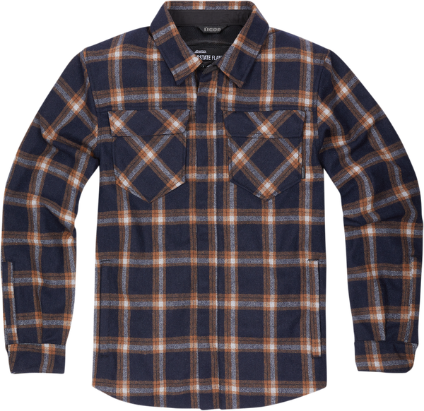 Geaca Textil Icon Upstate™ Riding Flannel Orange-9a677154b33e3127fa93d659cb33edaf.webp