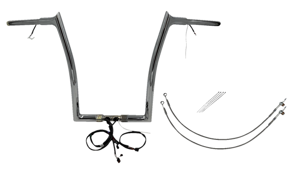 Plug & Play Ez Install 1-1/4(r) Pointed Top Handlebar Kit Silver, 1, nordicamoto.ro