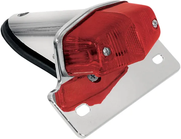 Lucas-style Taillight With Chrome Bracket Chrome-0