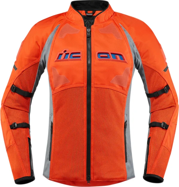 Geaca Textila Dama Icon Contra2™ Gray/Orange 3XL, 1, nordicamoto.ro