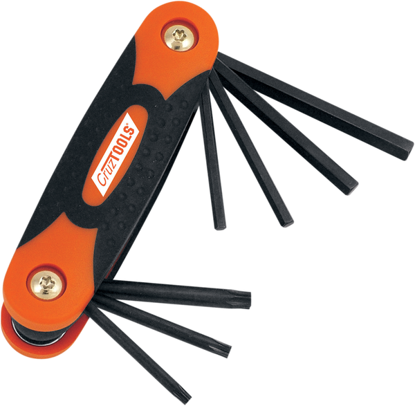 Folding Hex/torx® Key Set For Harley Davidson Black, Orange, Chrome, 1, nordicamoto.ro