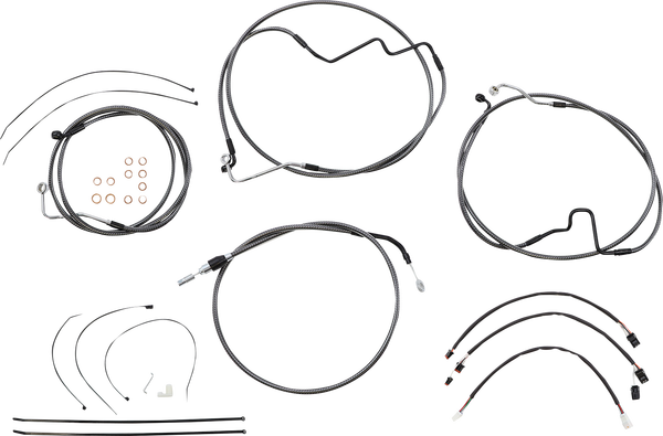 Karbonfibr Designer Handlebar Installation Kit Silver, 3, nordicamoto.ro