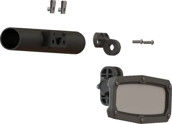 2-hole Rear View Mirror Adapter Black -2