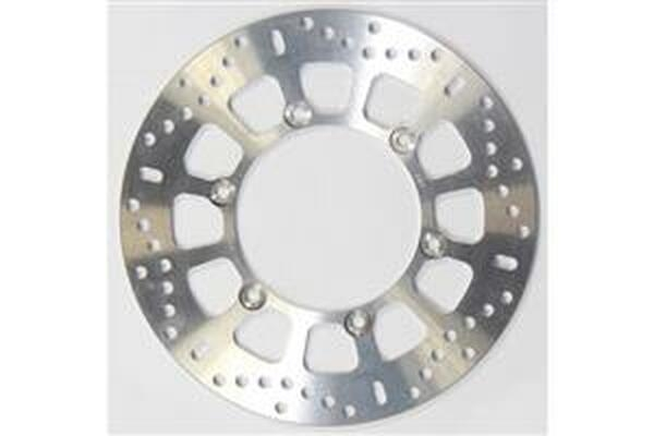 Round Hpsr Solid Brake Rotor Silver, Stainless Steel, Zinc, 1, nordicamoto.ro