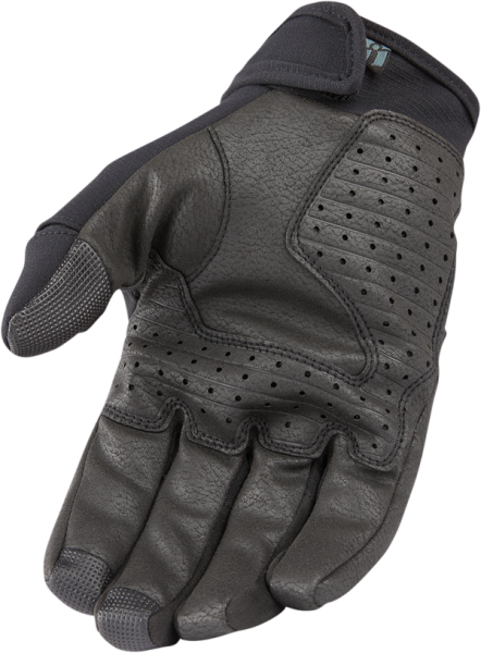 Manusi Textil/Piele Icon Stormhawk CE Black/Gray-1