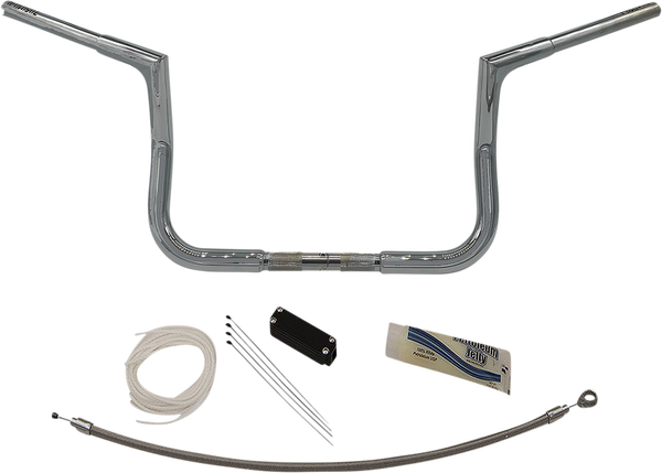 1-1/4(r) Ez Install Flat Top Handlebar Kit Silver, 1, nordicamoto.ro