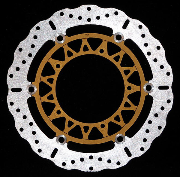 Contour X Series Brake Rotor Gold, Silver, Stainless Steel, 1, nordicamoto.ro