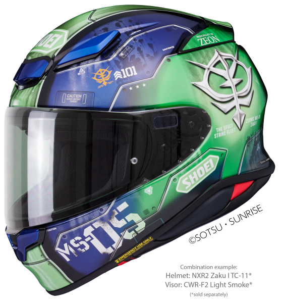 Casca integrala SHOEI NXR2 ZAKU I TC-11 Albastru/Verde XXL-4