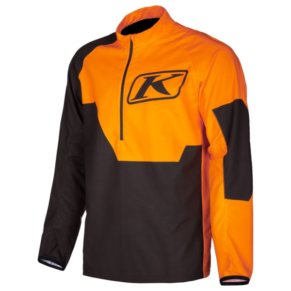 Hanorac Klim Revolt 1/4 Zip Black - Strike Orange-13