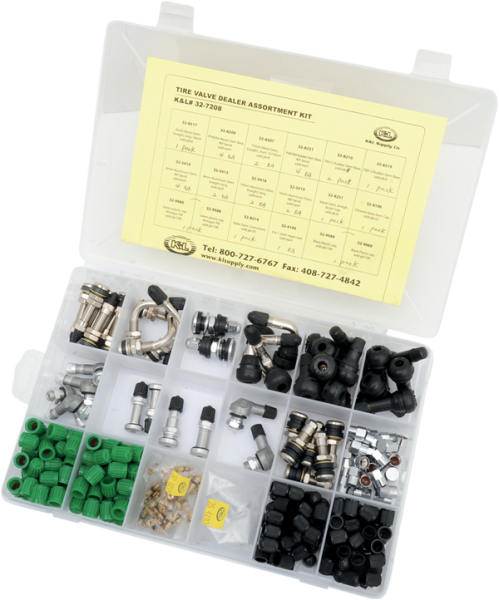 Valve Stem Kit Black, Raw, 1, nordicamoto.ro