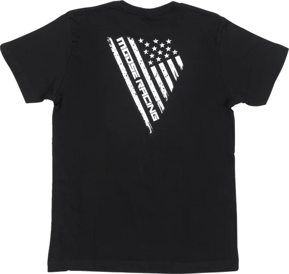 MOOSE RACING Youth Salute T-shirt Black, 2, nordicamoto.ro