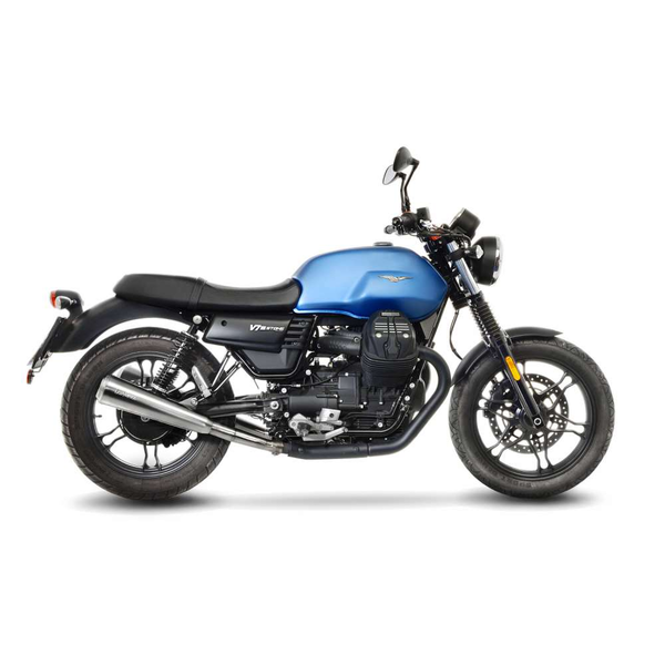 Lv Classic Racer Stainless Steel Slip-on Mufflers Matte, 1, nordicamoto.ro