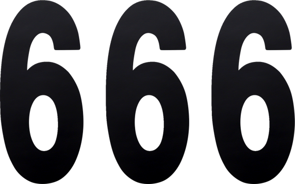 Standard Numbers Black, 3, nordicamoto.ro