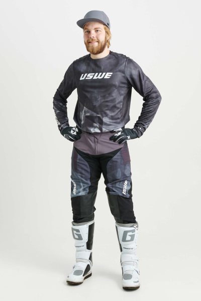 Tricou USWE Rök Off-Road Black-5