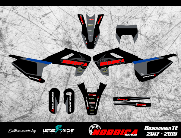 Kit stickere NordicaMoto Husqvarna TE 17-19
