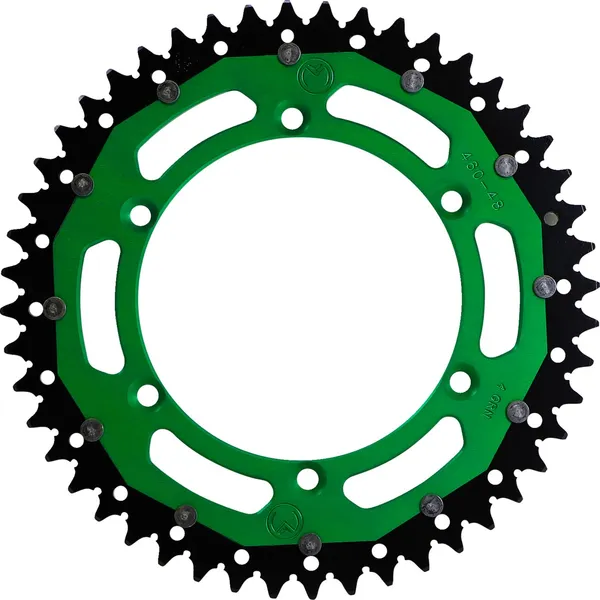 MOOSE RACING Dual Sprocket Green -0