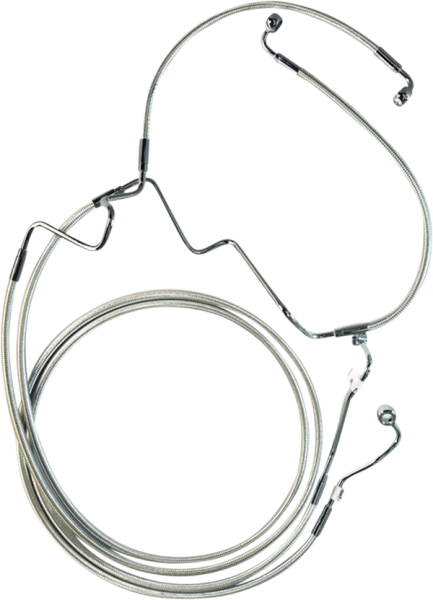 Designer Series Dot Extended Abs Touring Lower Brake Line Kit Chrome, Sterling Chromite® Ii Oversize [+51 mm (2'')], 1, nordicamoto.ro