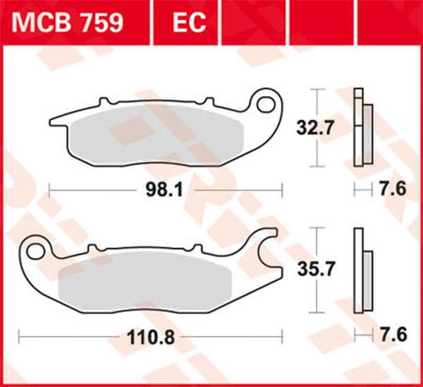 Plăcuțe de frână ceramice din seria Ec, 1, nordicamoto.ro